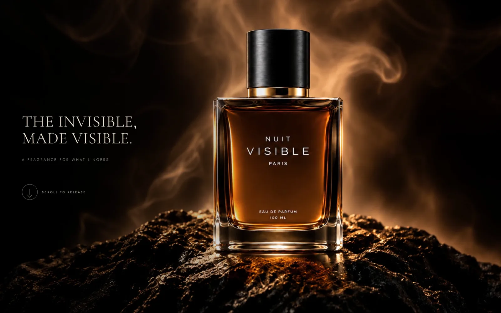 NUIT VISIBLE — concept website by RAVARO