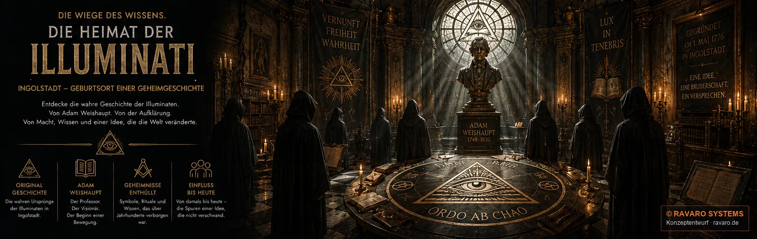 1516 | 1776 | 1818 Ingolstadt — The home of the Illuminati — founded on 1 May 1776 in Ingolstadt