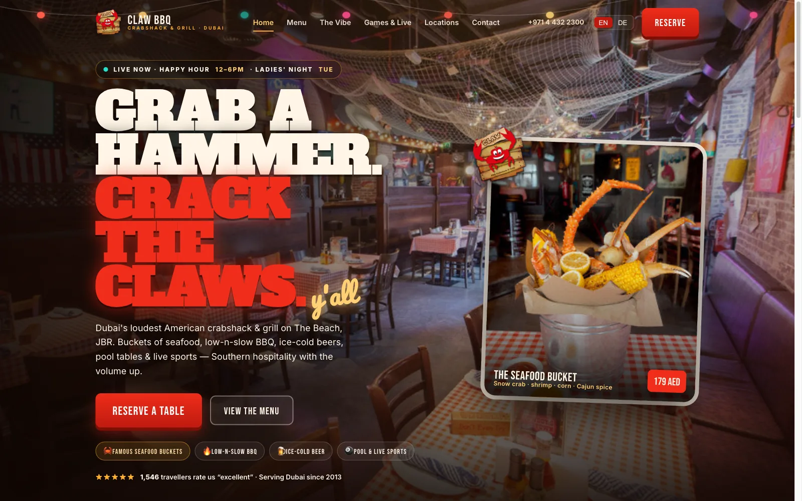 CLAW BBQ — concept website by RAVARO
