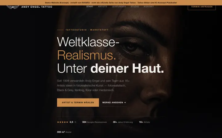Entwurf für Andy Engel Tattoo