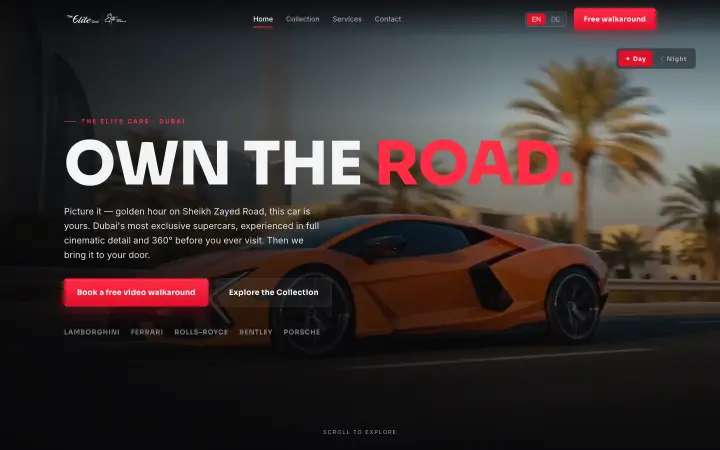 Entwurf für The Elite Cars