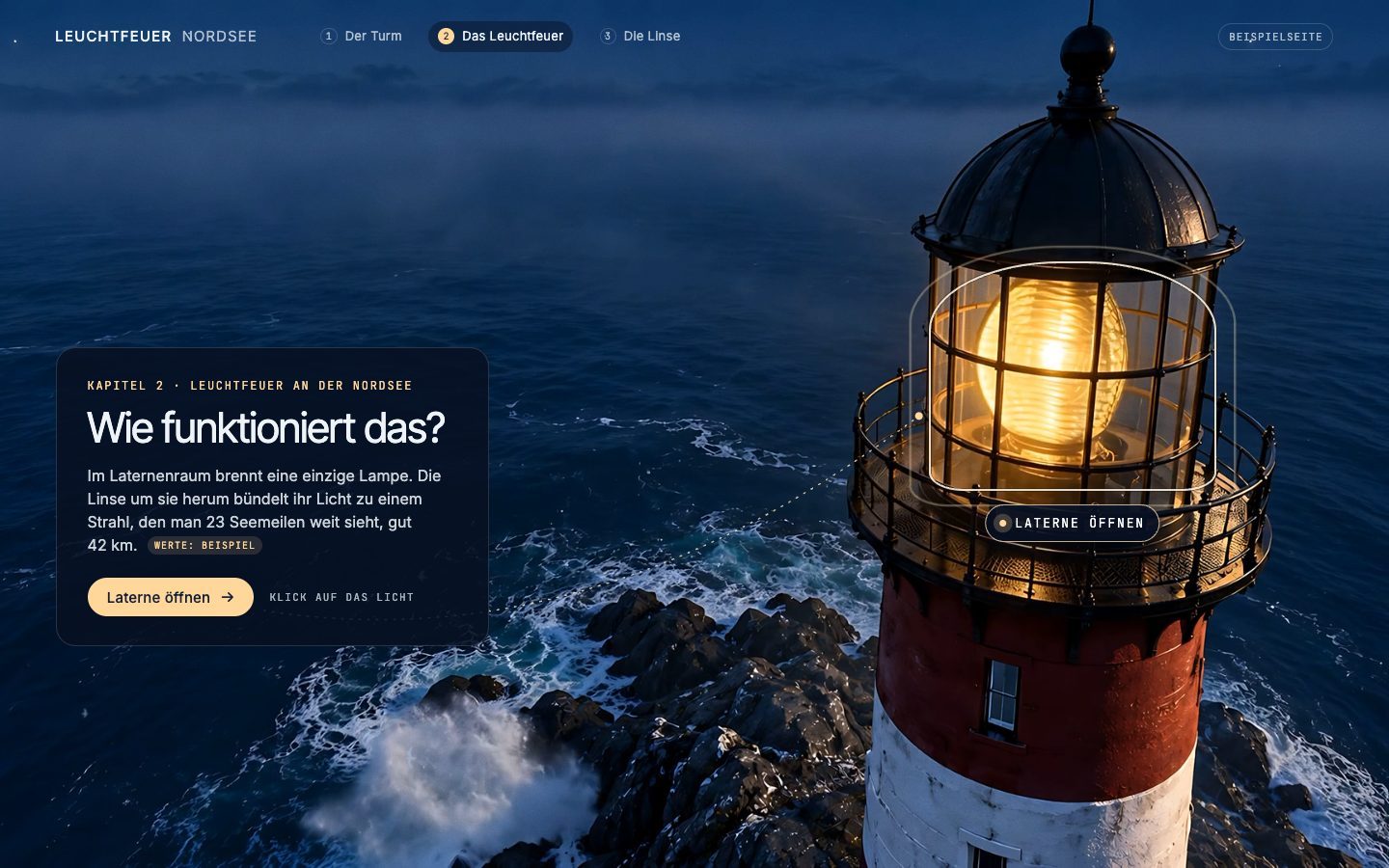 Leuchtfeuer Nordsee — Experience · North Sea