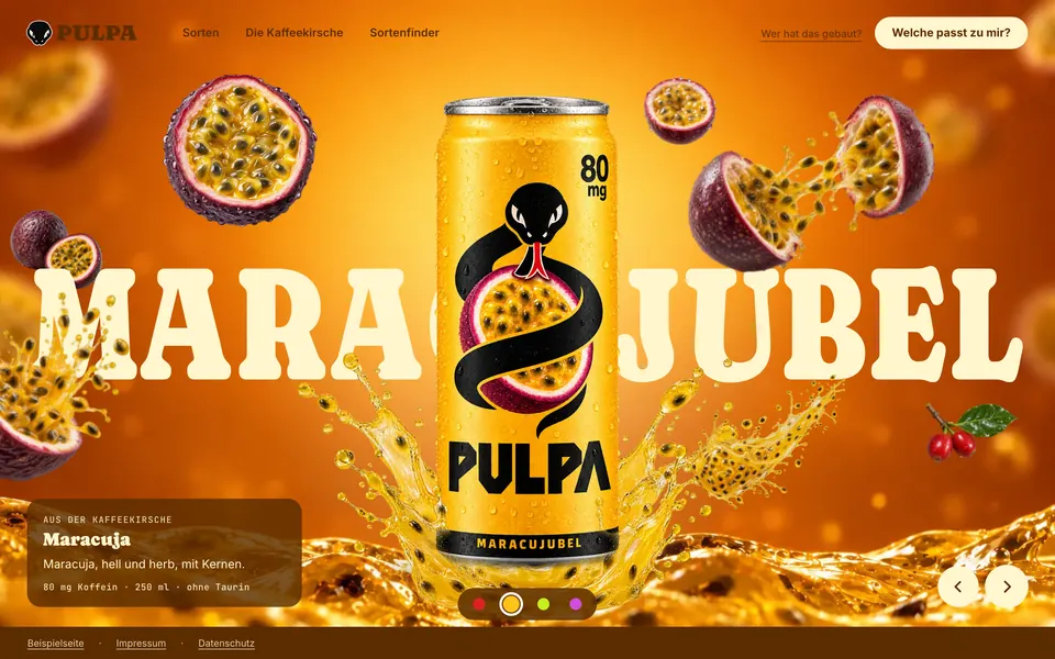 PULPA — concept website by RAVARO